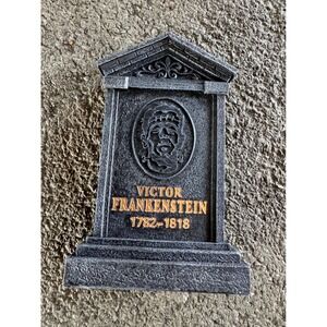 Victor Frankenstein Tombstone Halloween Decoration Prop‎ Haunted House Ashland
